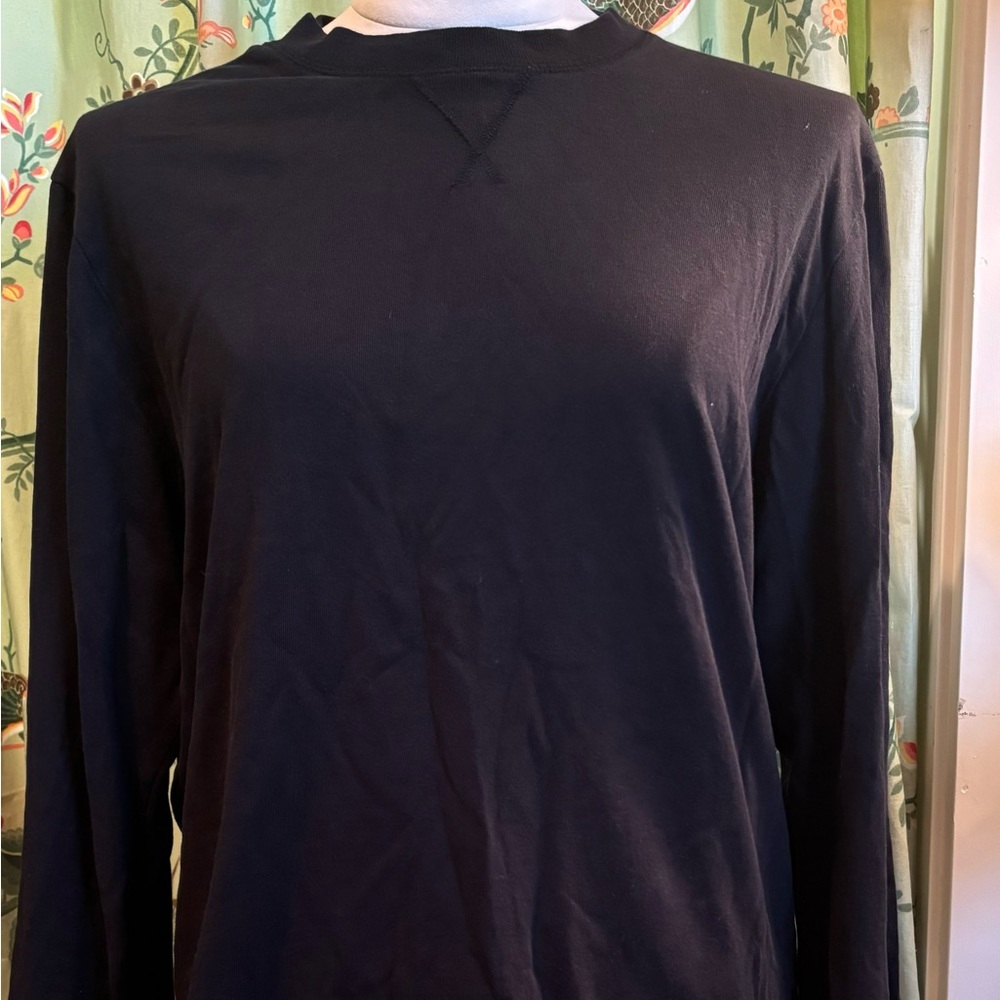 Everlane unisex black long sleeve shirt